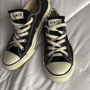 White and Black Converse